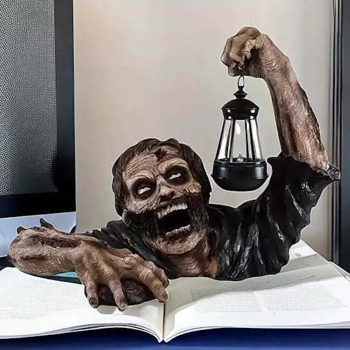 NNETM Undead Illumination: Zombie Garden Statue with Lamp