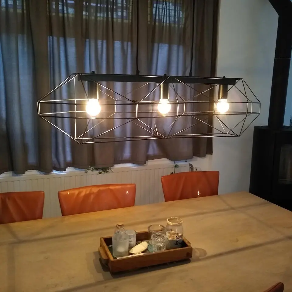 Qazqa hanglamp carcass zwart e27