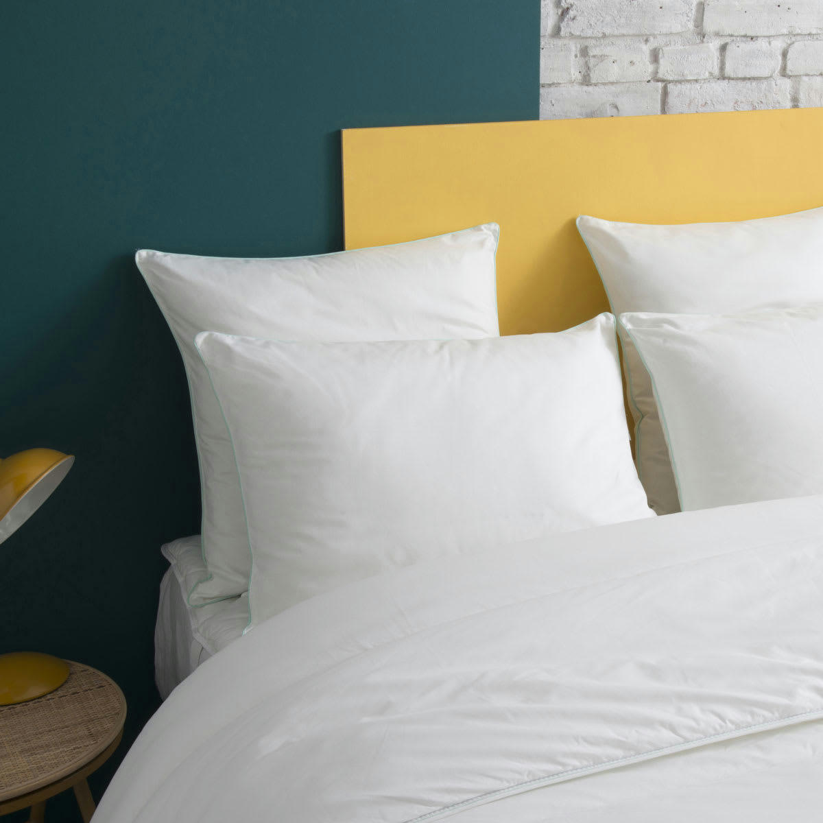 FÉLIX - Oreiller FERME Gonflant Durable - Coton Bio  60x60 cm - Wake Me Green