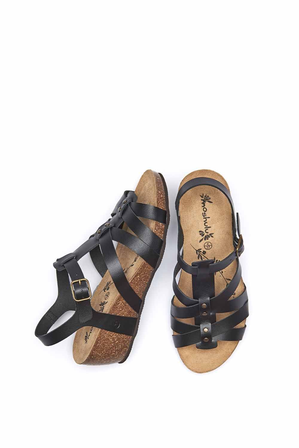 Moshulu Polperro' Strappy Cork Wedge Sandals
