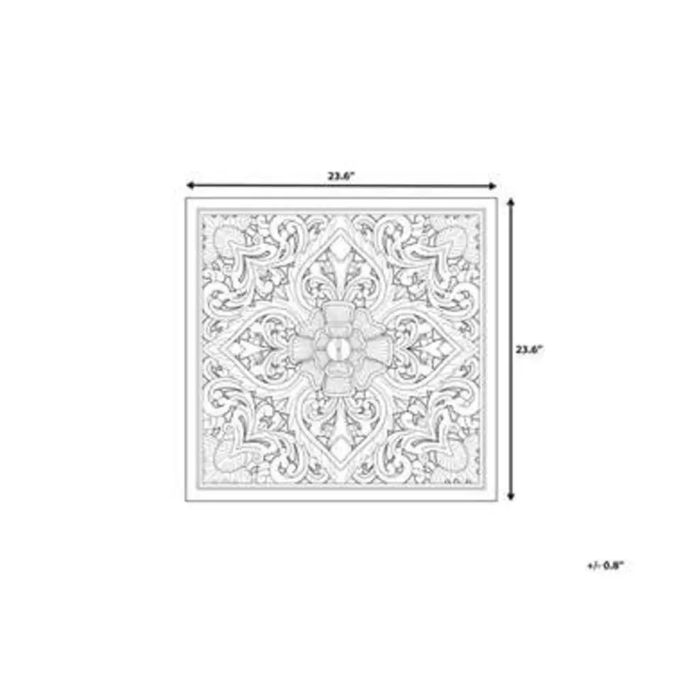 YONORA - Wanddecoratie - Lichte houtkleur - MDF