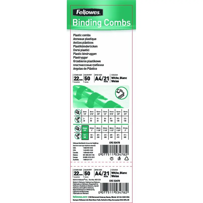 Etiketten 50er-Set Plastikbinderücken