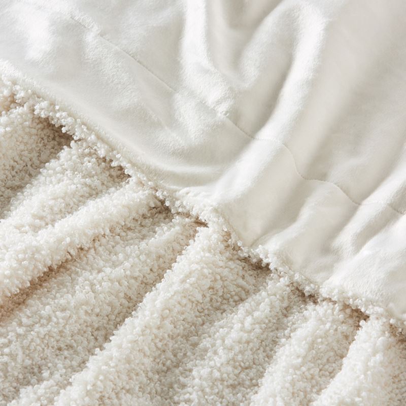 Manhattan Natural Boucle Blanket