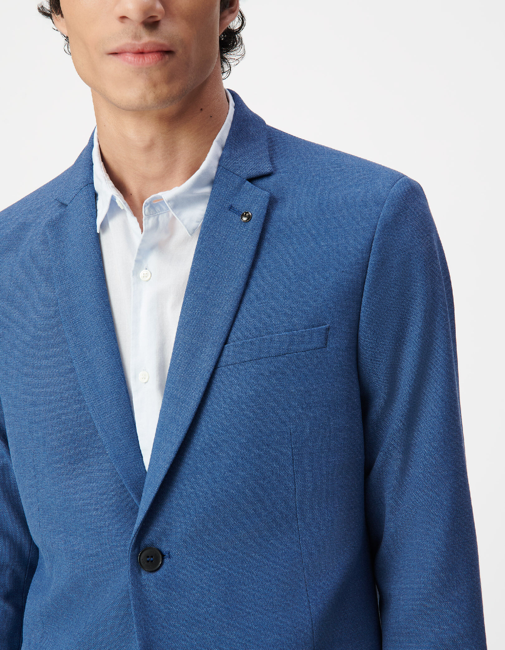 Veste de costume bleu indigo Homme