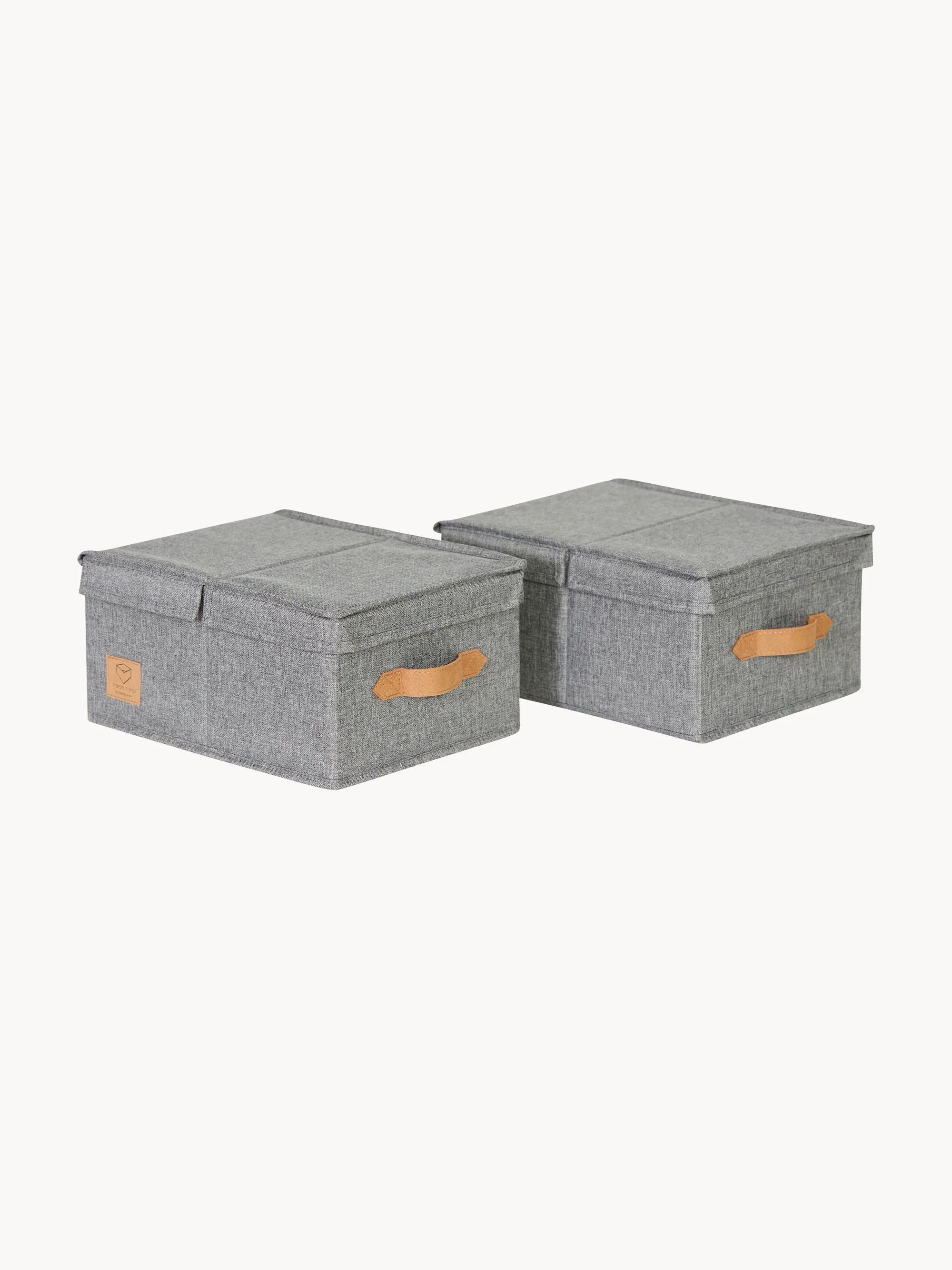 Aufbewahrungsboxen Premium mit Deckel, 2er-Set