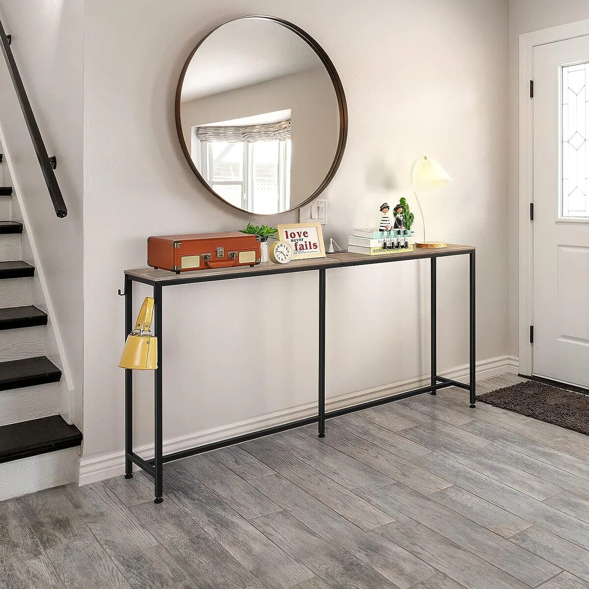 63 inch Console Table with Charging Station