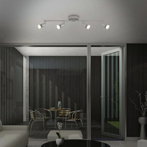 LED-Spotbalken »RAY«, Länge: 60,5 cm, Höhe: 10,5 cm, titanfarben