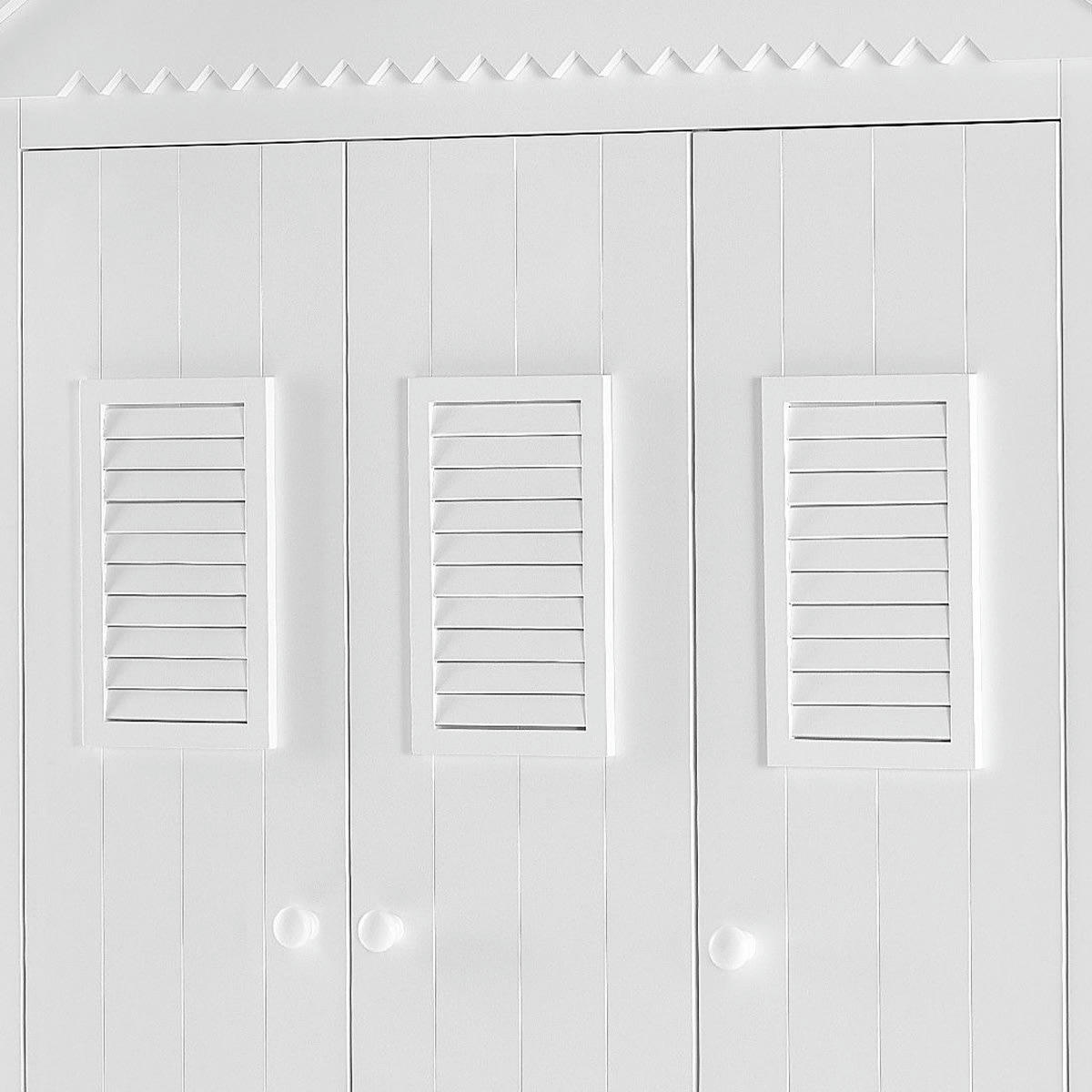 MARSYLIA - Armoire 3 portes blanc