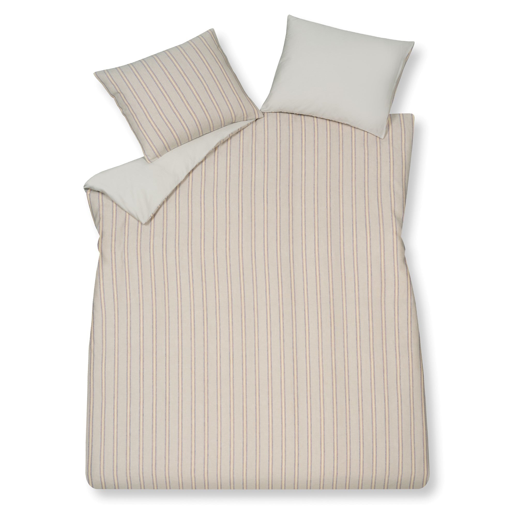 Dekbedovertrek Pure 75 Multi   240 x 200 220 cm   Beige   Roze