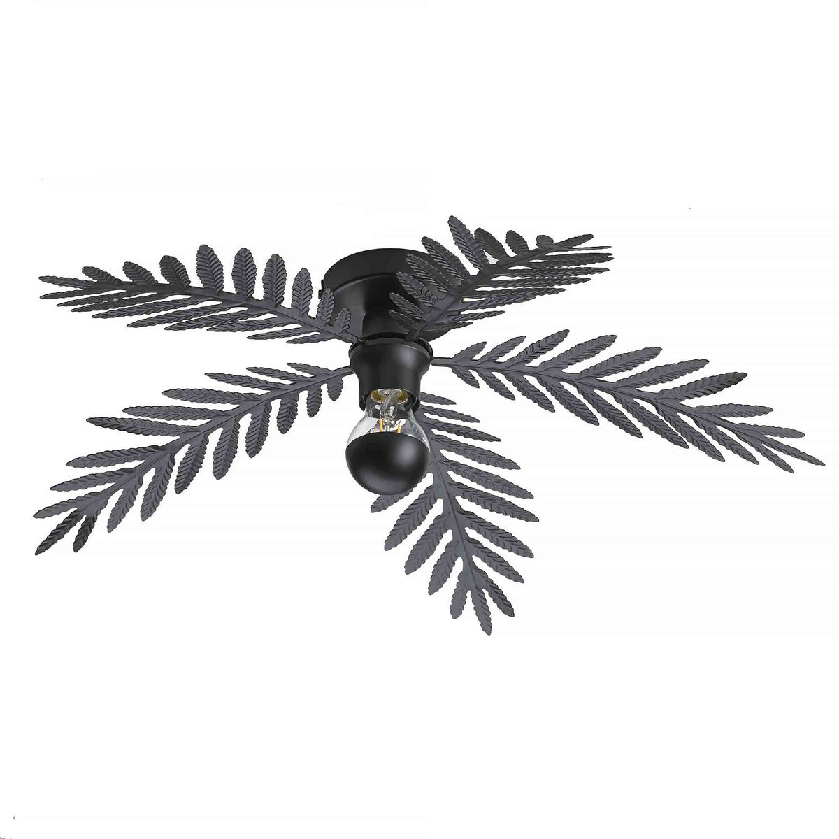 Ylumen plafondlamp Palm - 1 lichts - 60 x 10  cm - zwart