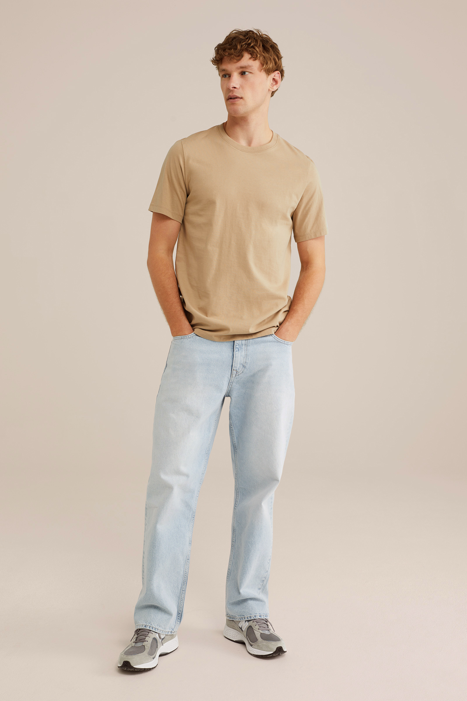 Heren Regular fit T-shirt van 100% katoen