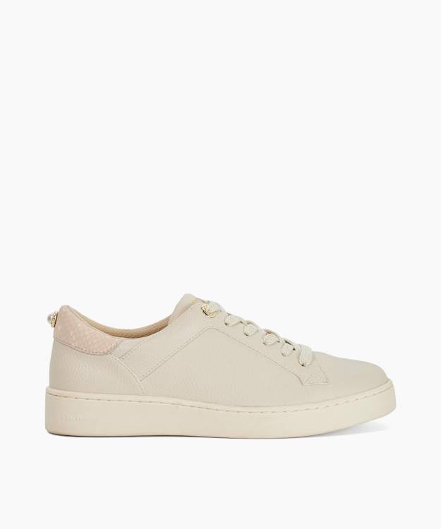 Emba Cream - Lace-Up Trainers
