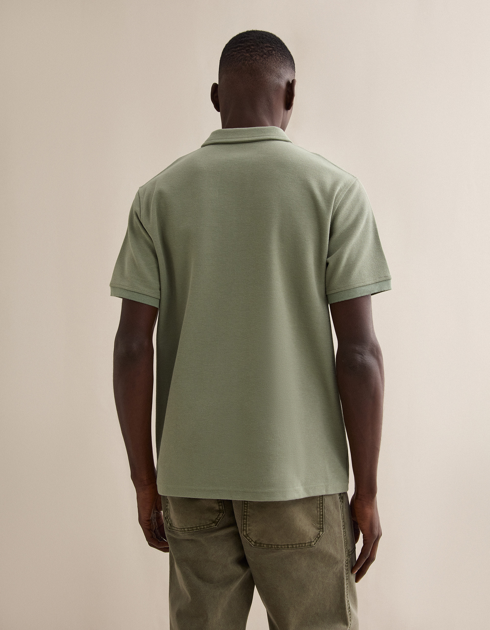 Polo Waffle, Homem, Verde