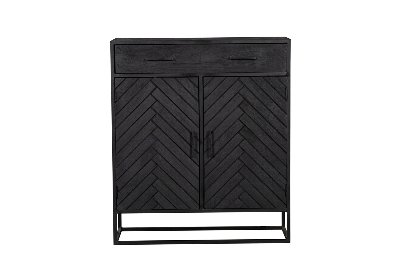 StarFurn Kabinetkast New York - Zwart Hout - 100x40x115cm