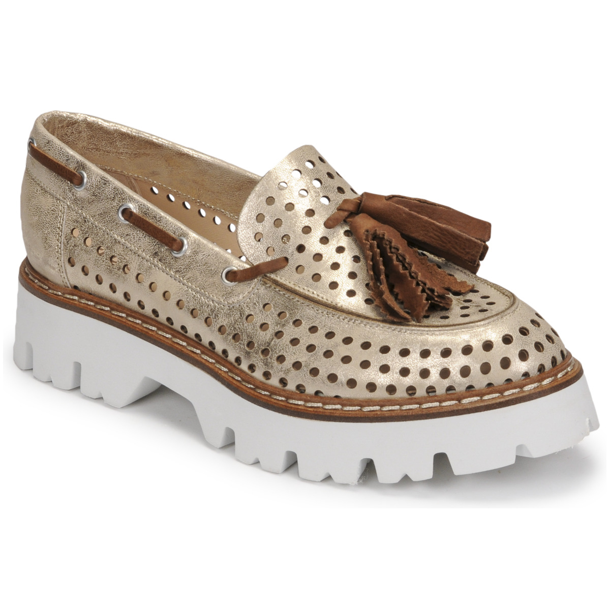Fru.it - 7602-999-IVORY-MARRONE - Gold / Brown