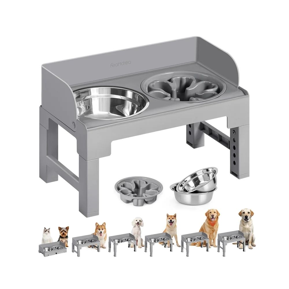 Gamelle surélevée pour chien avec support réglable