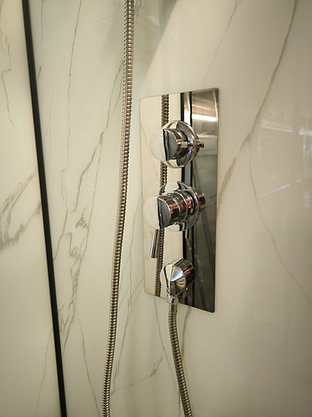 Cabine de douche carrée 80x80 QUADRA Marble