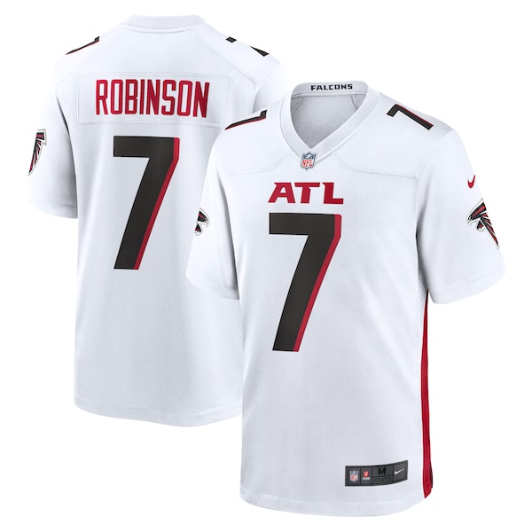 Bijan Robinson Atlanta Falcons Nike 2023 NFL Draft First Round Pick Game Jersey - White/Black