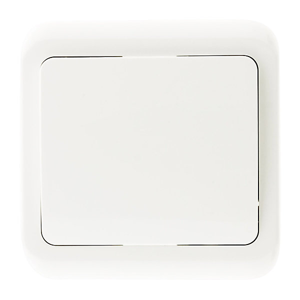 Interrupteur simple encastré Antaria - Blanc - Zenitech