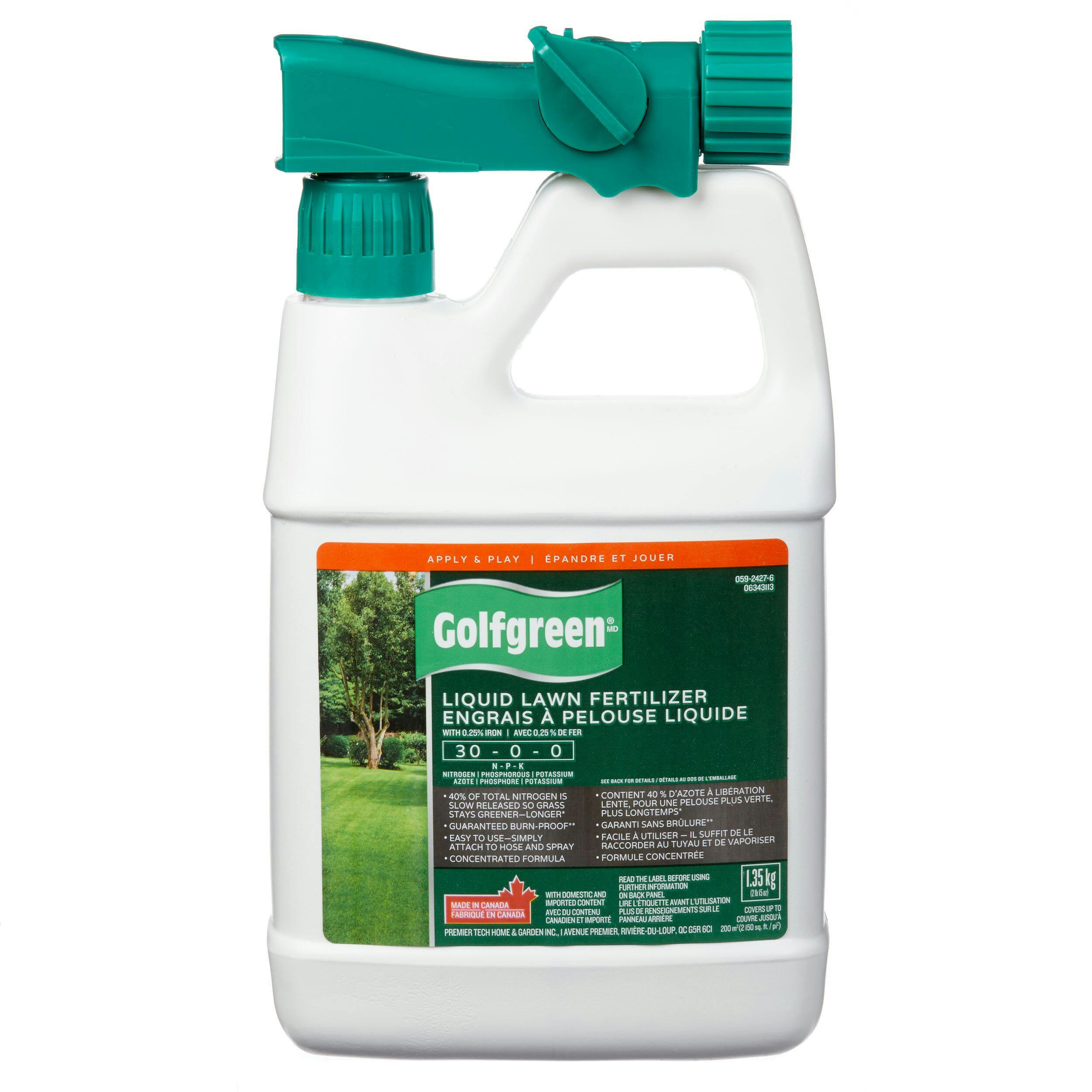 Golfgreen Liquid Lawn Fertilizer, 30-0-0, 1.35-kg