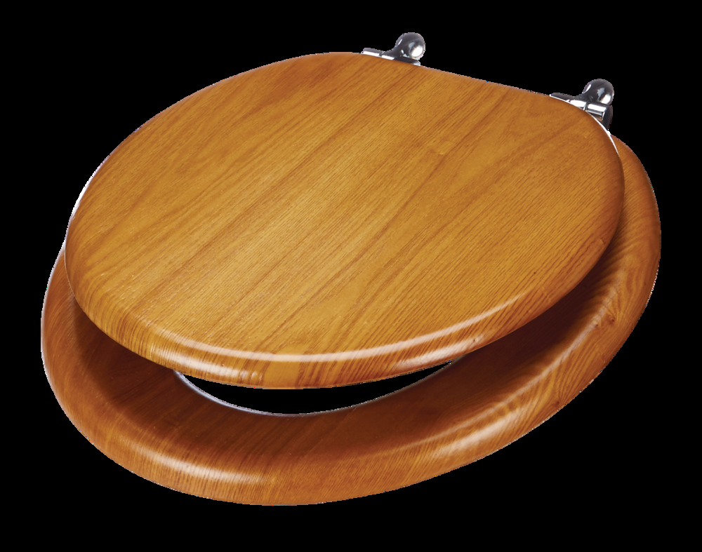 For Living Oak Toilet Seat, Brown