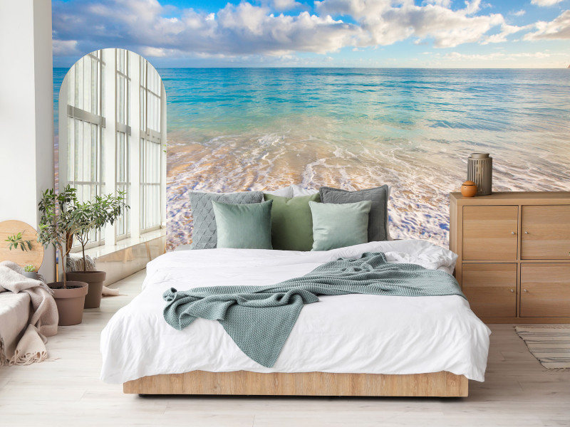 Fototapeta Plaża Morze Fale 100x70cm