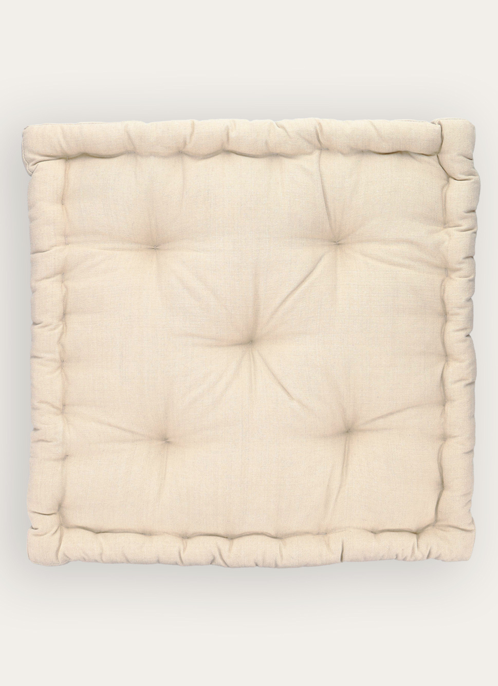 COUSSIN DE SOL EN COTON TERRACOTTA