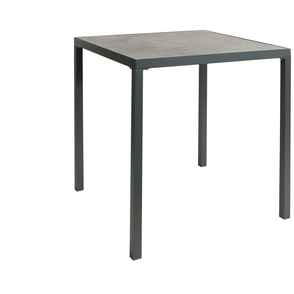 Table haute de jardin Oslow effet marbre 90x90xH94,5 cm