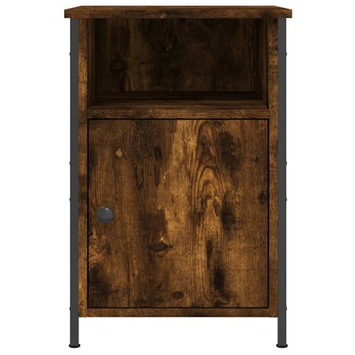 NNEVL Bedside Cabinets 2 pcs Smoked Oak 40x42x60 cm Engineered Wood