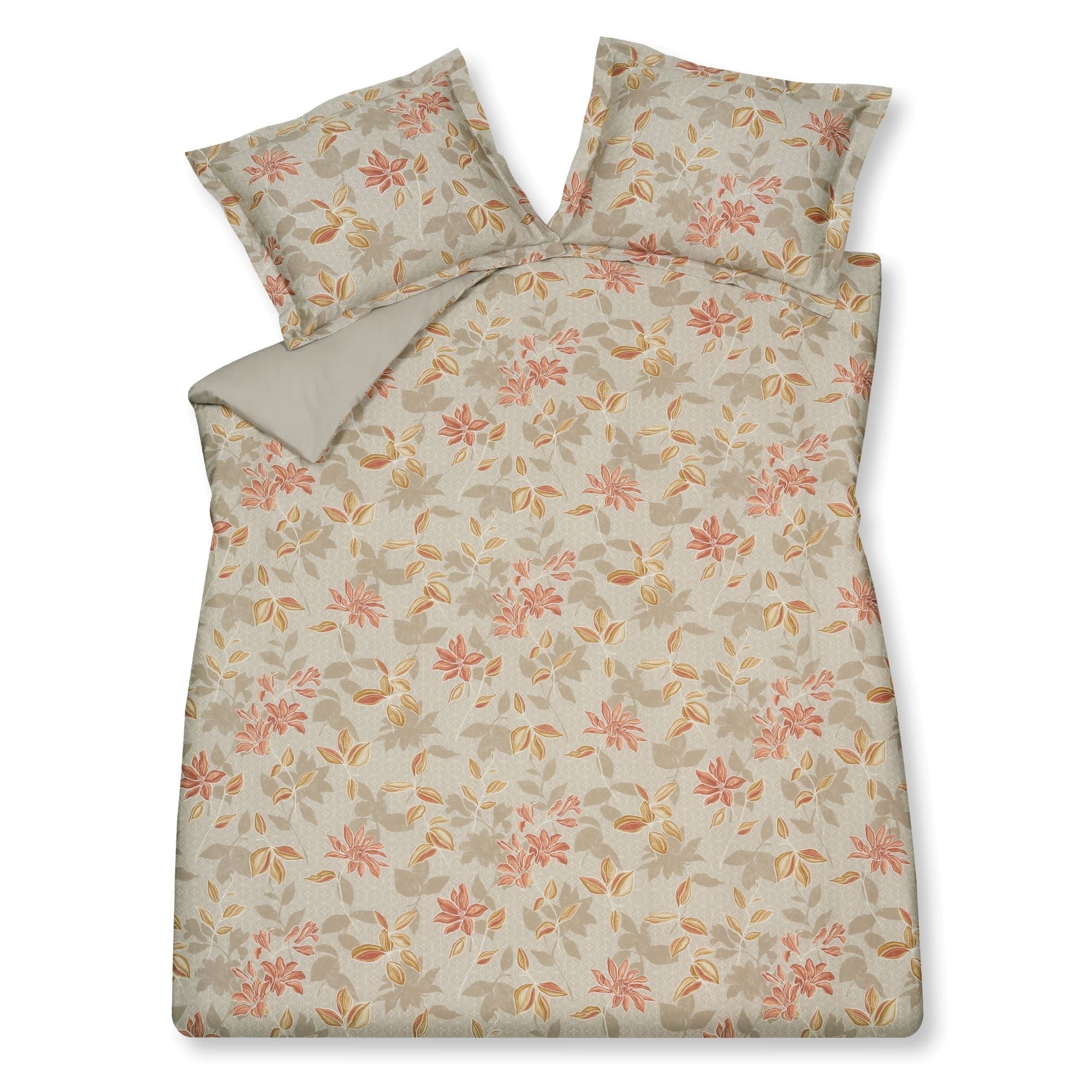 Dekbedovertrek Cashmere Glow Linen   240 x 200 220 cm   Grijs   Beige