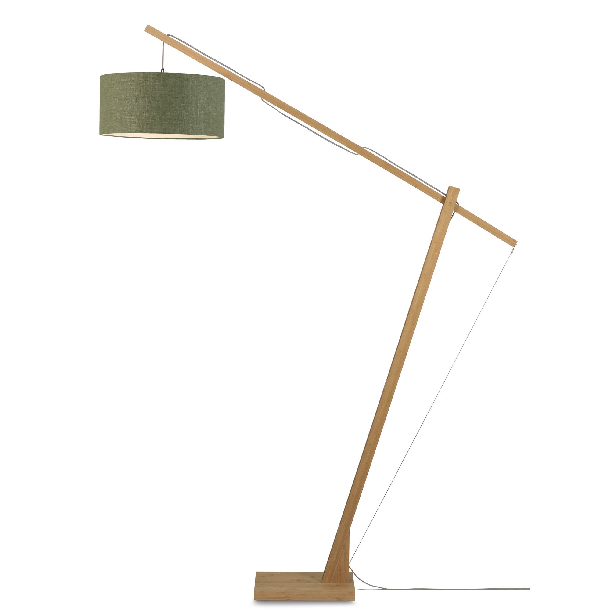 GOOD&MOJO vloerlamp Montblanc - bruin - Ø47cm