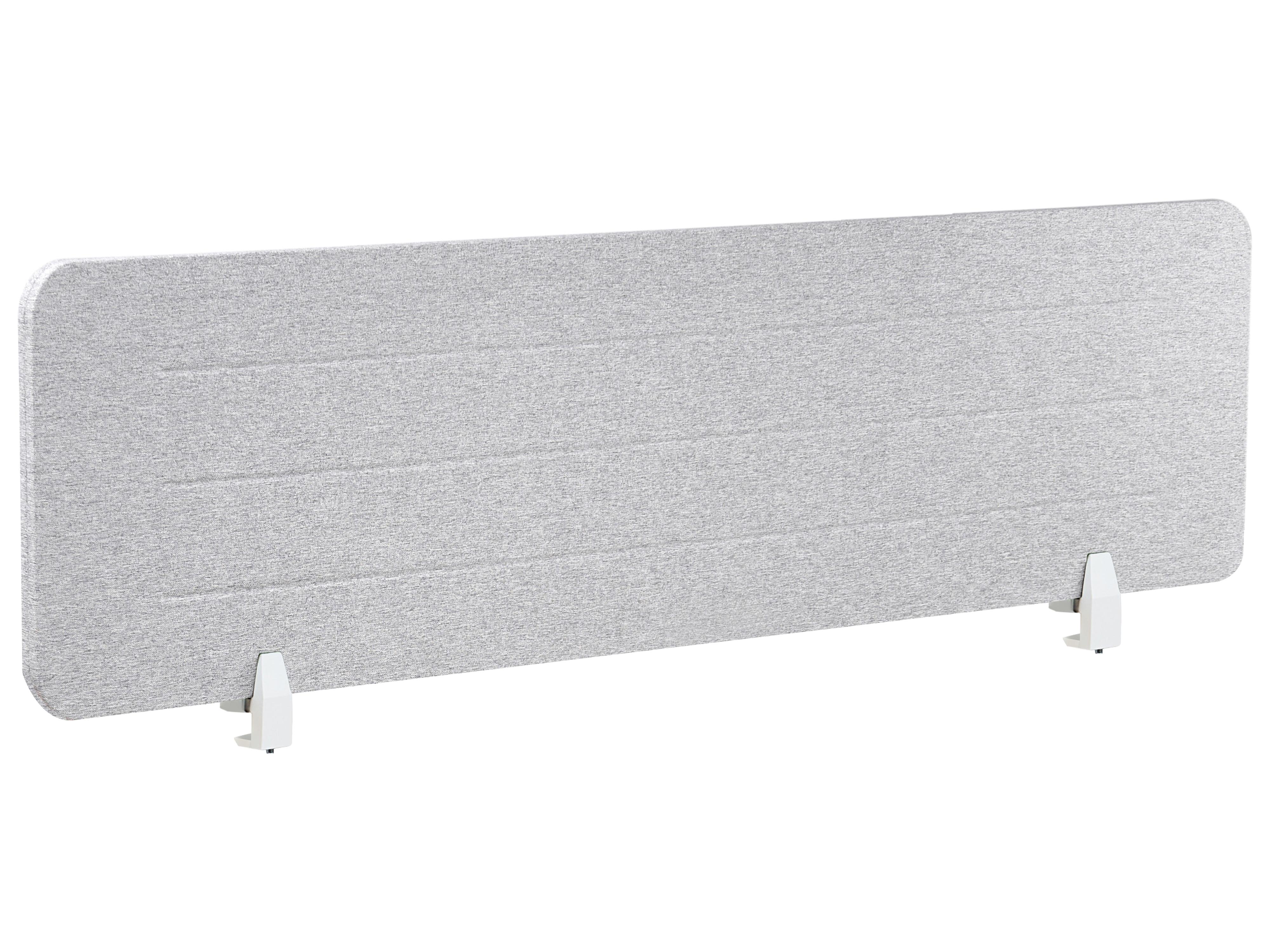 Desk Screen ZIGGY 120 x 40 cm Light Grey
