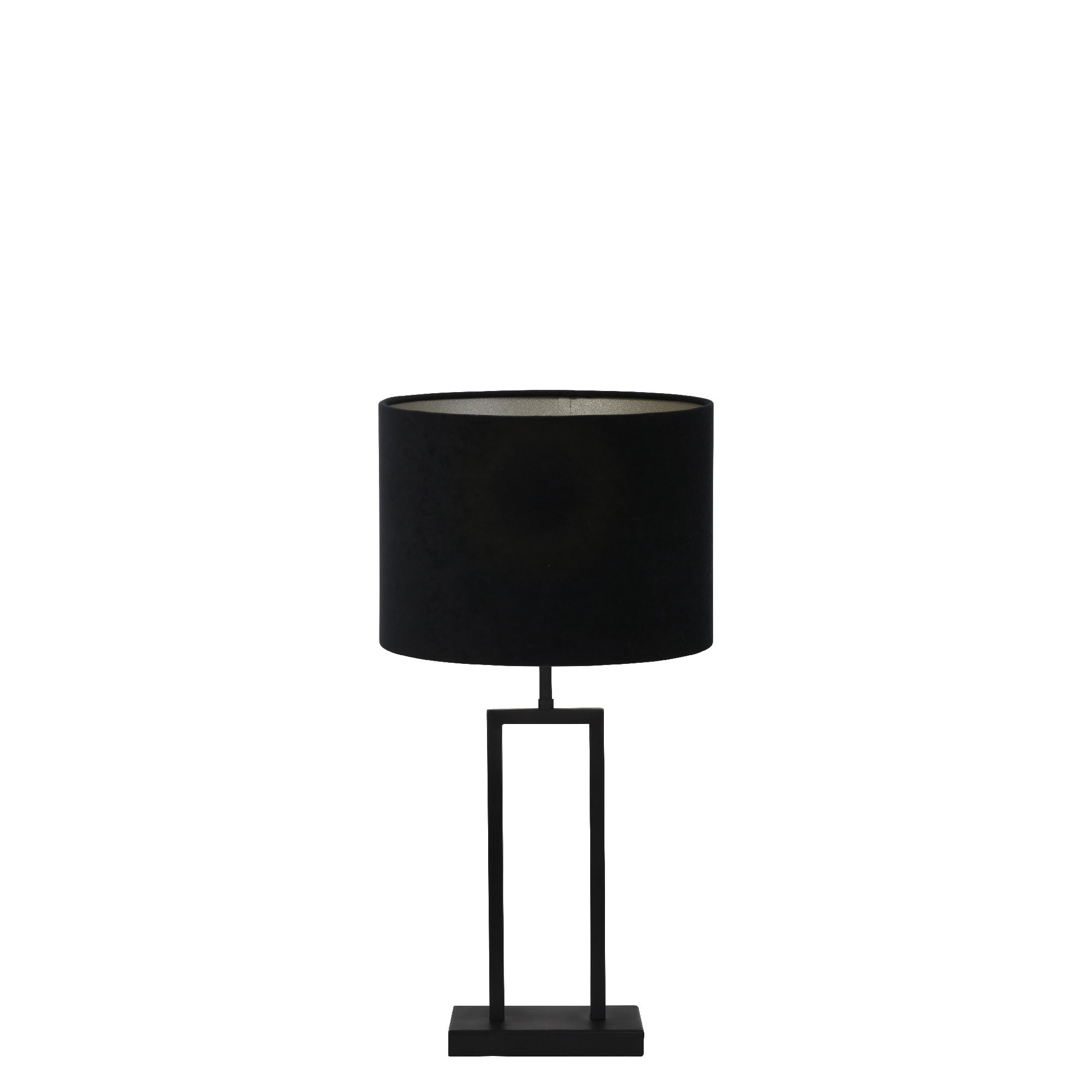 Light & Living tafellamp Shiva/Velours - zwart, zwart - 30x30x62cm