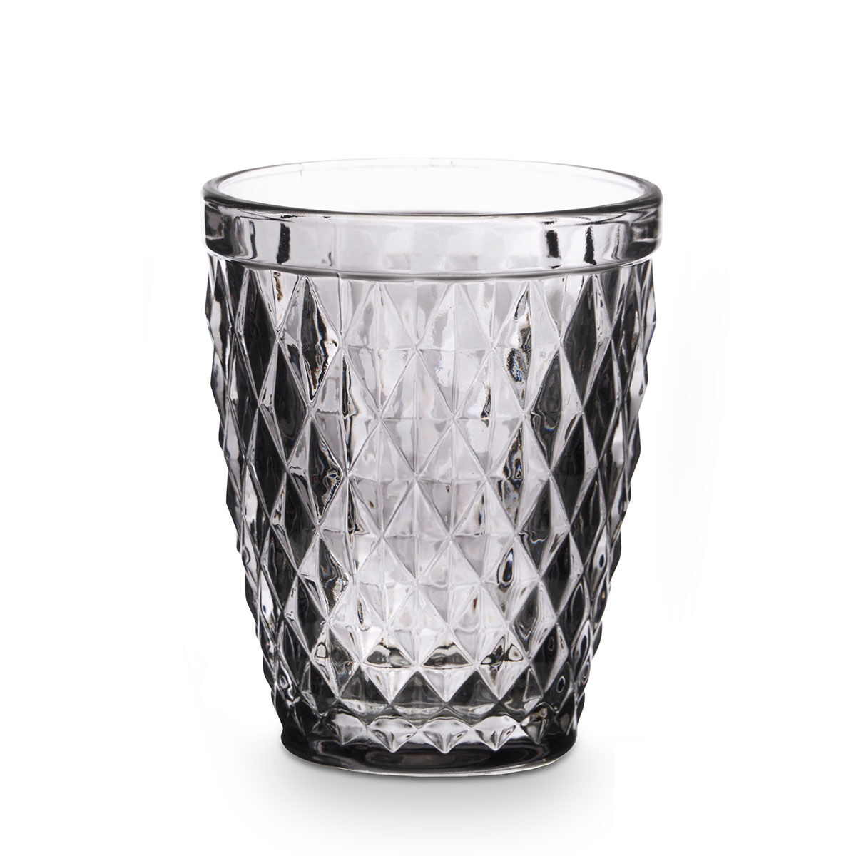 Copo De Água Diamante Cinza 25cl