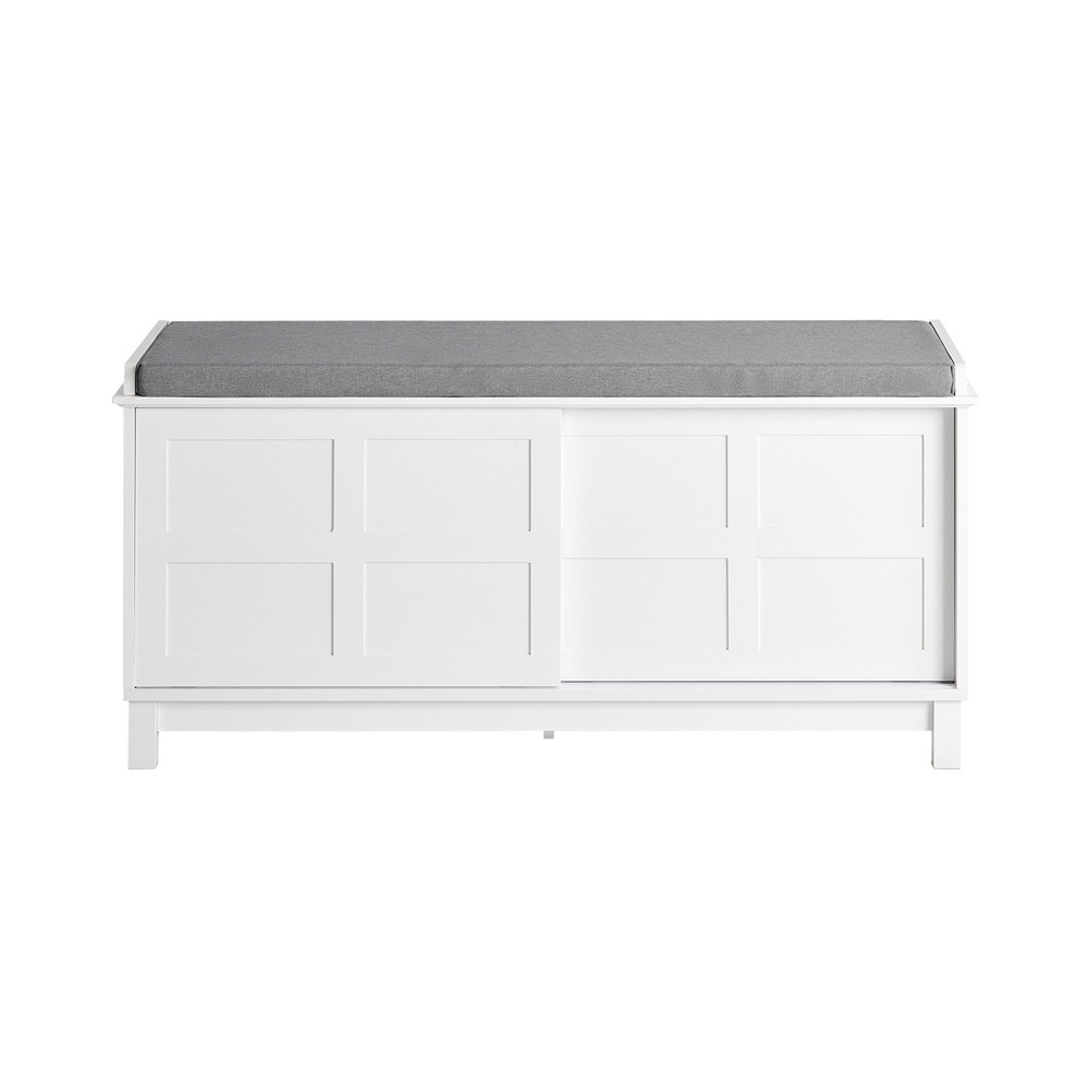 SoBuy Szafka na buty z dwoma drzwiami Biały 114x40x53cm FSR86-W