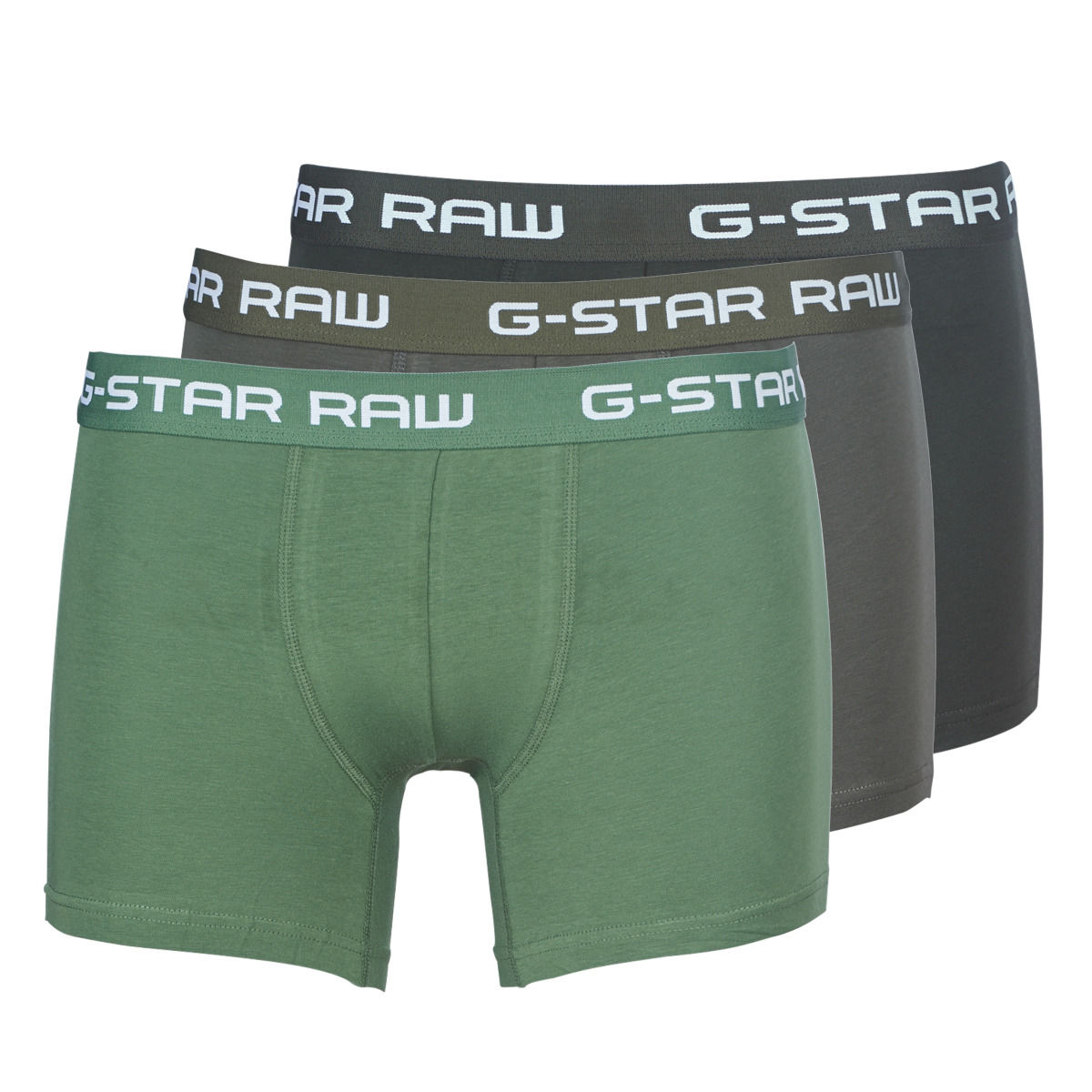 G-Star Raw - CLASSIC TRUNK CLR 3 PACK - Black / Green