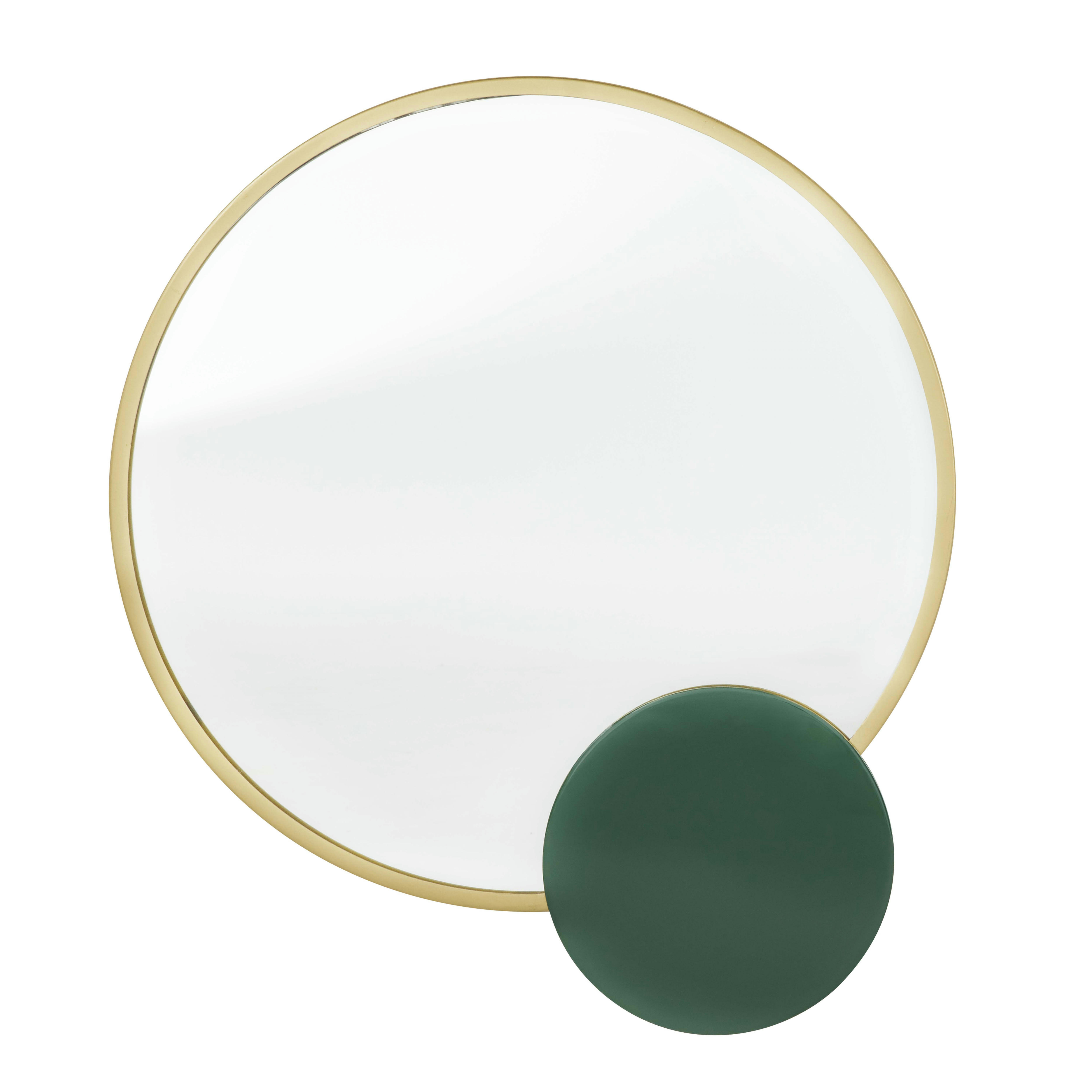 EKLYPS - Miroir avec détail en métal émaillé 67 cm