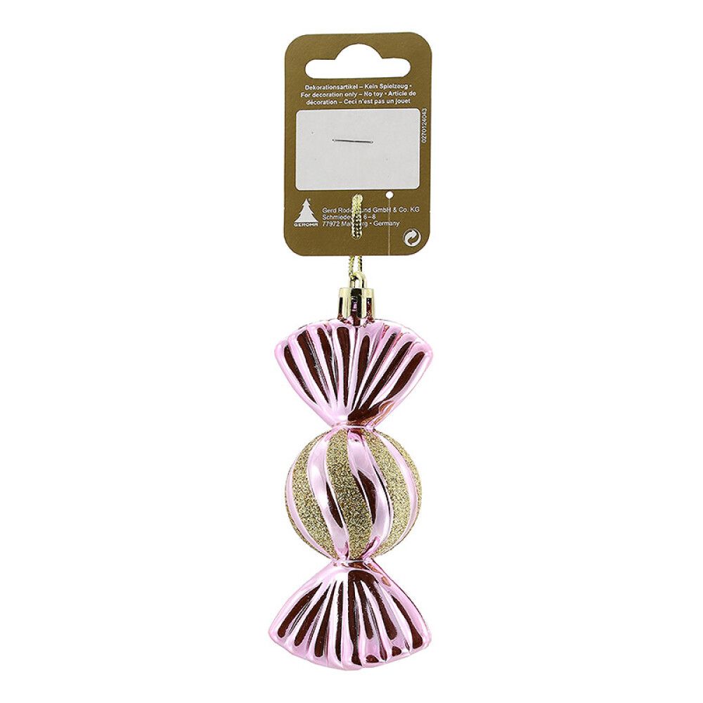 JULETREPYNT KARAMELL 11CM ROSA