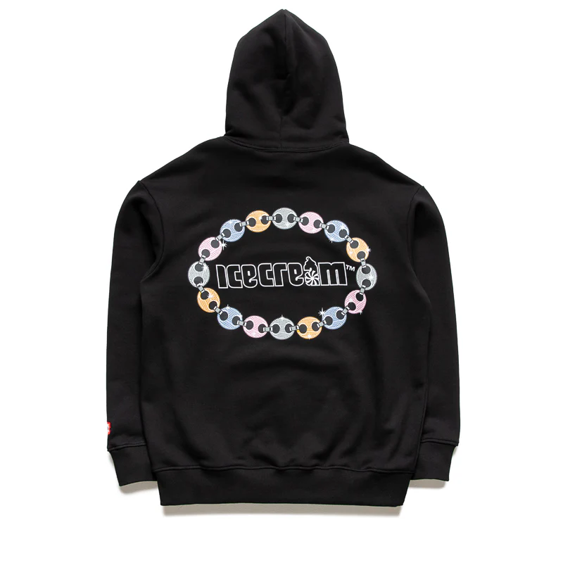 Ice Cream Chain Hoodie - Black