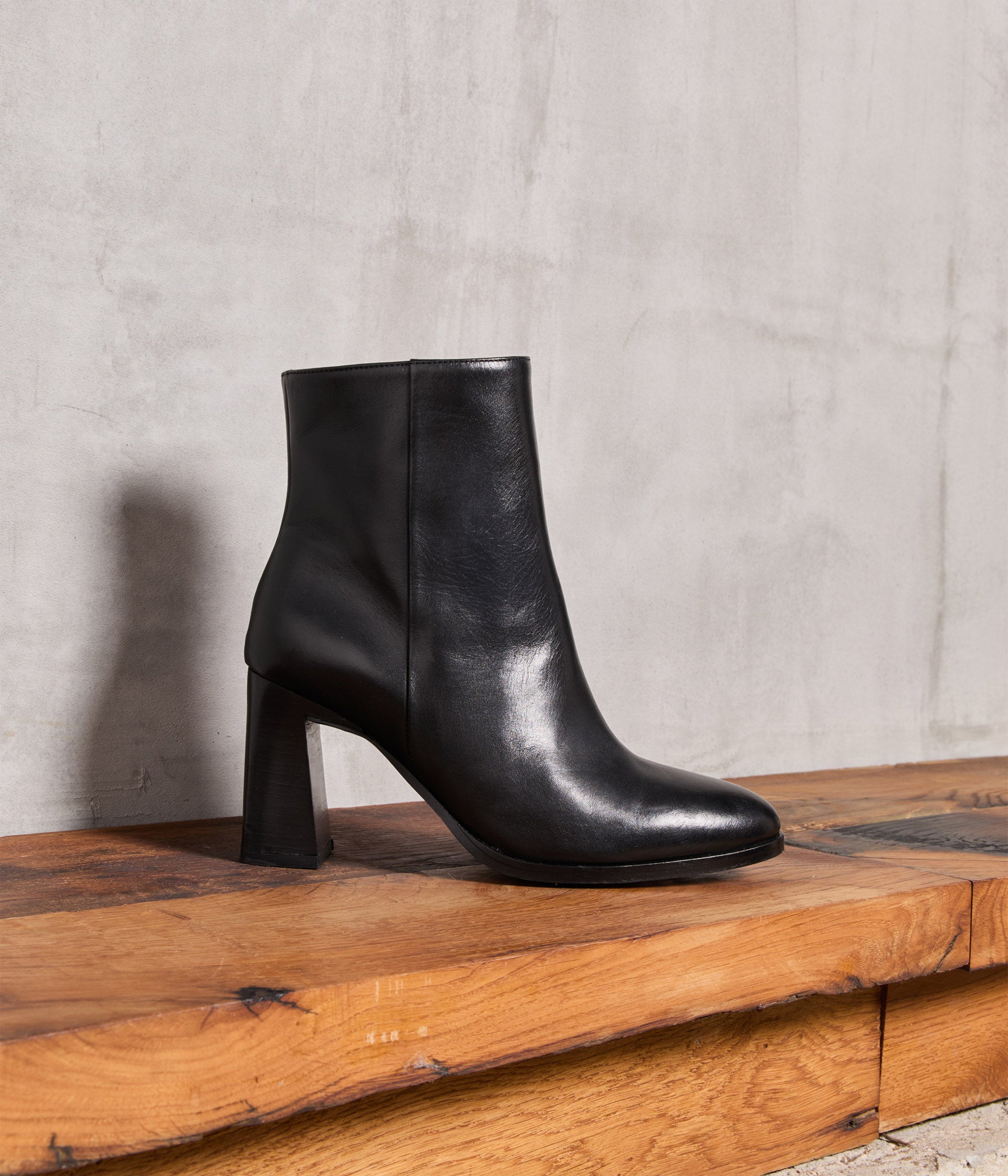 Boots noires talon Kity