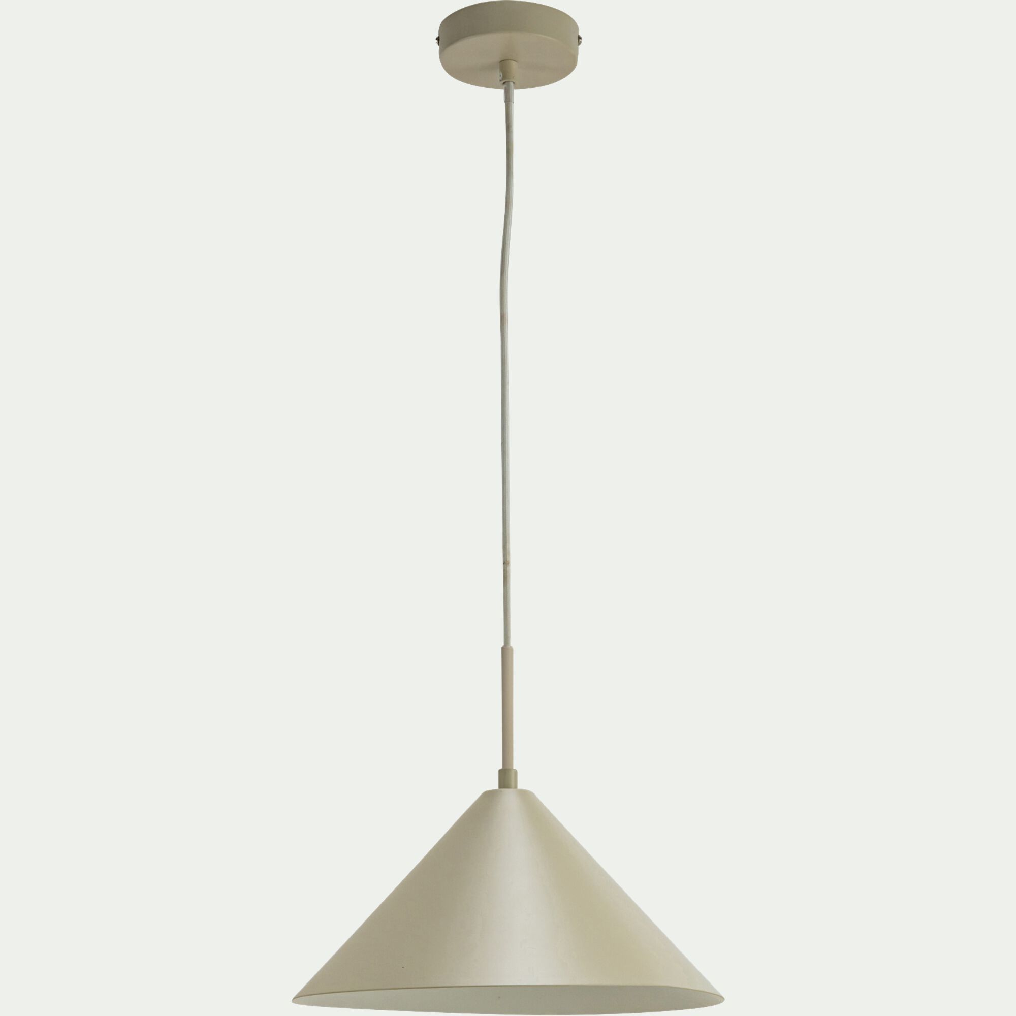 RAVENNE - Suspension électrifiée en fer - beige sable