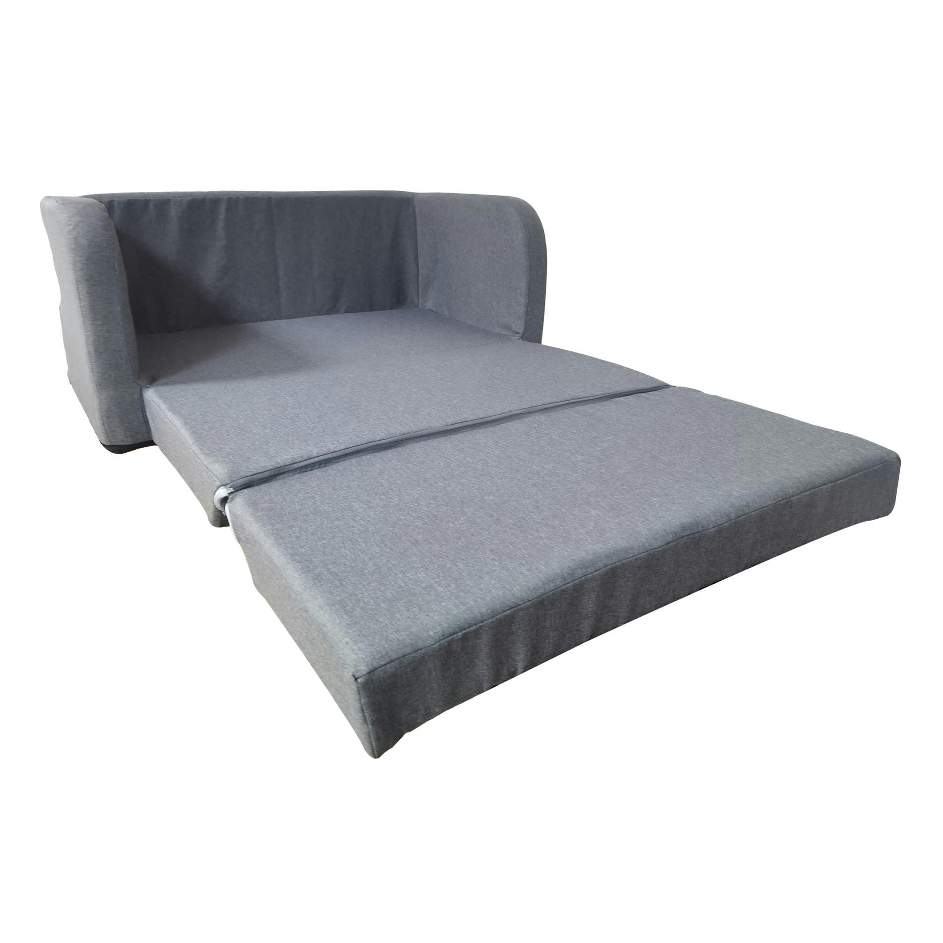 MODERN - Canapé-Lit 1 place pliant en polyester gris