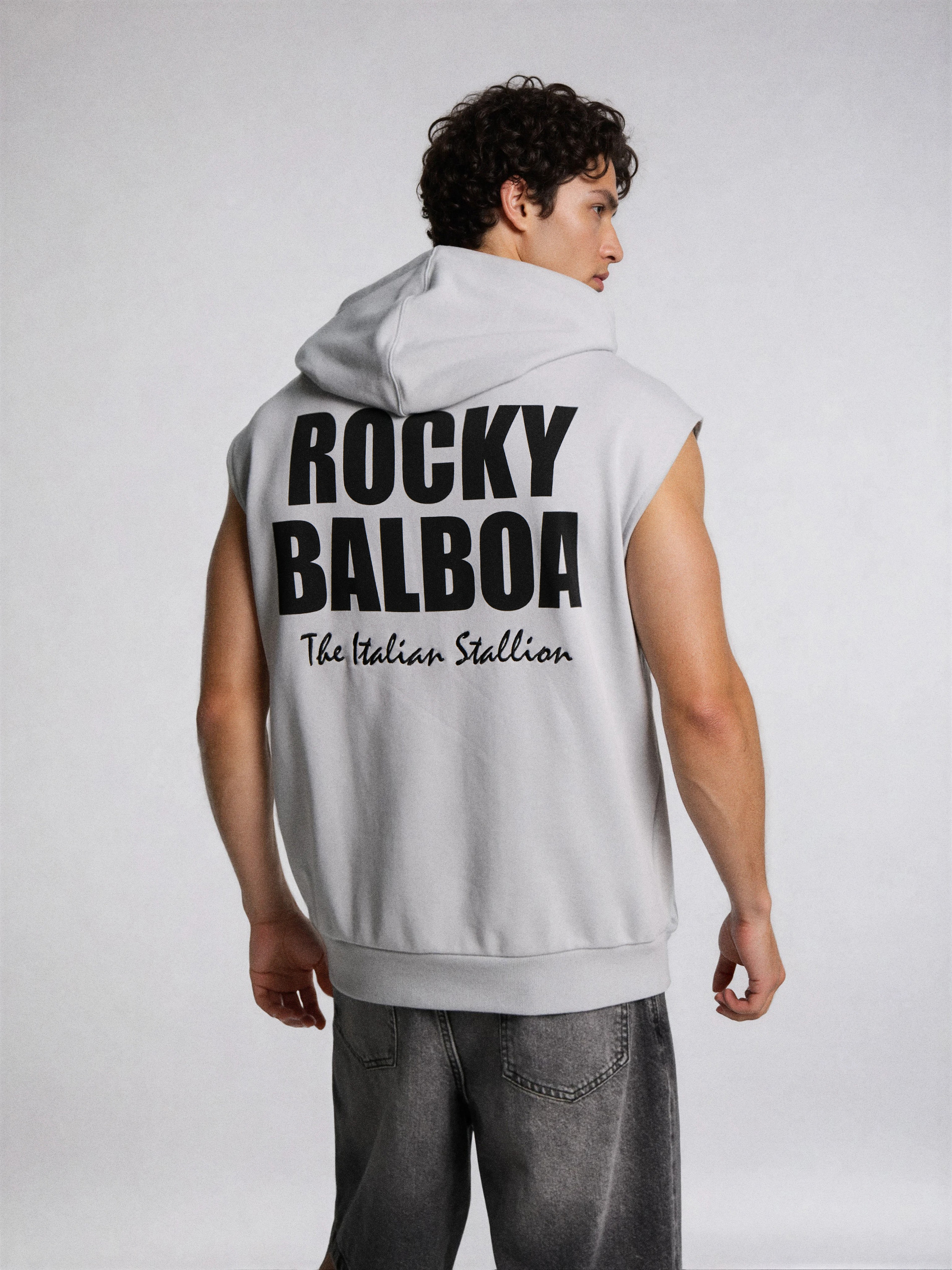 Bluza z kapturem z nadrukiem Rocky Balboa