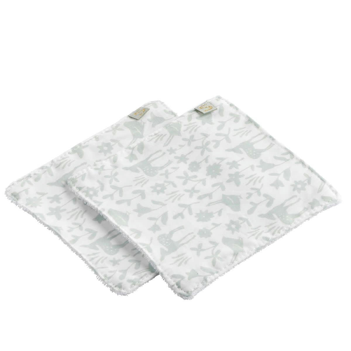 PROMENONS NOUS - Trousse de toilette en coton vert tilleul