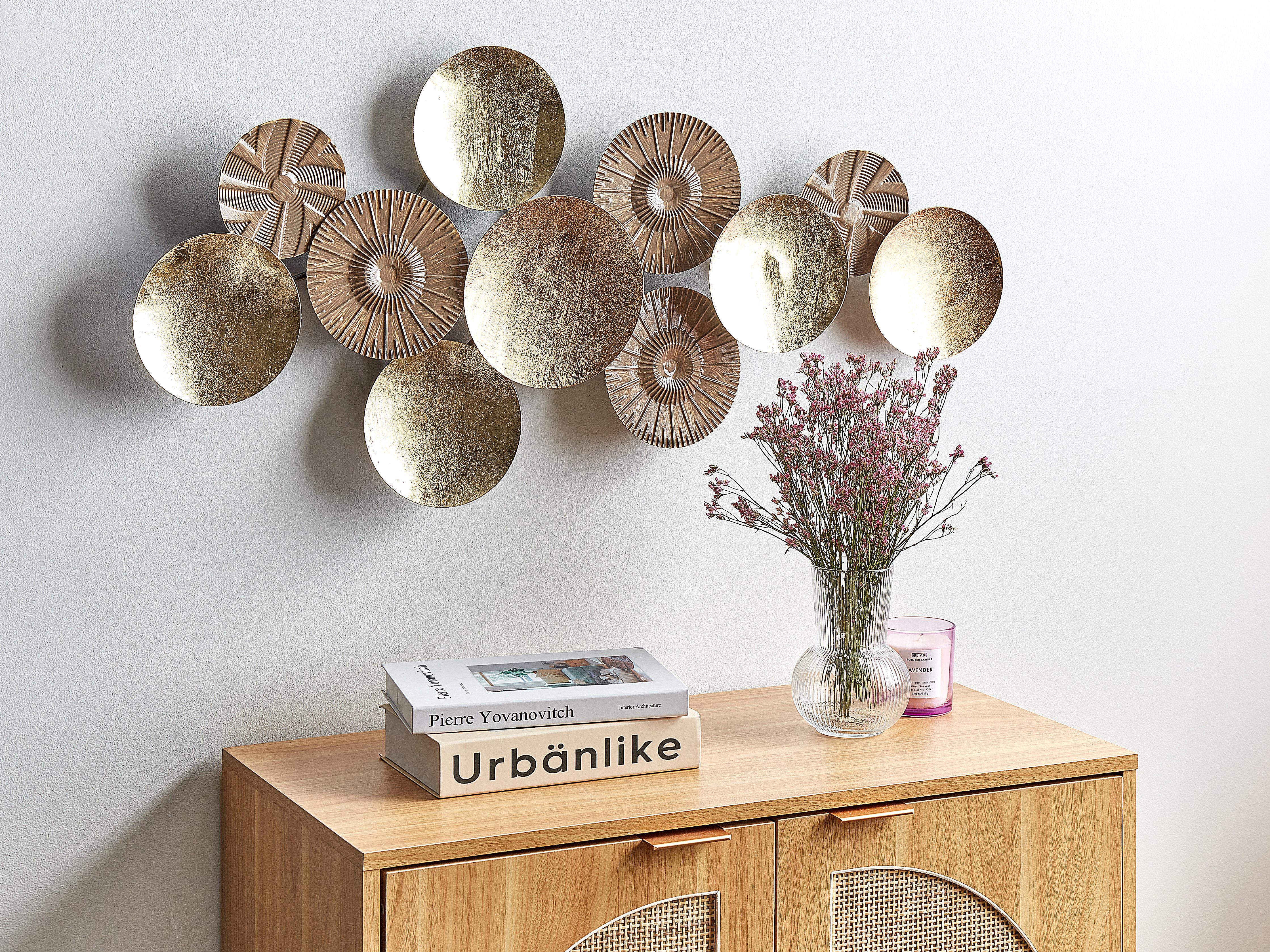 Wall Decor THALLIUM Metal 45 cm Gold