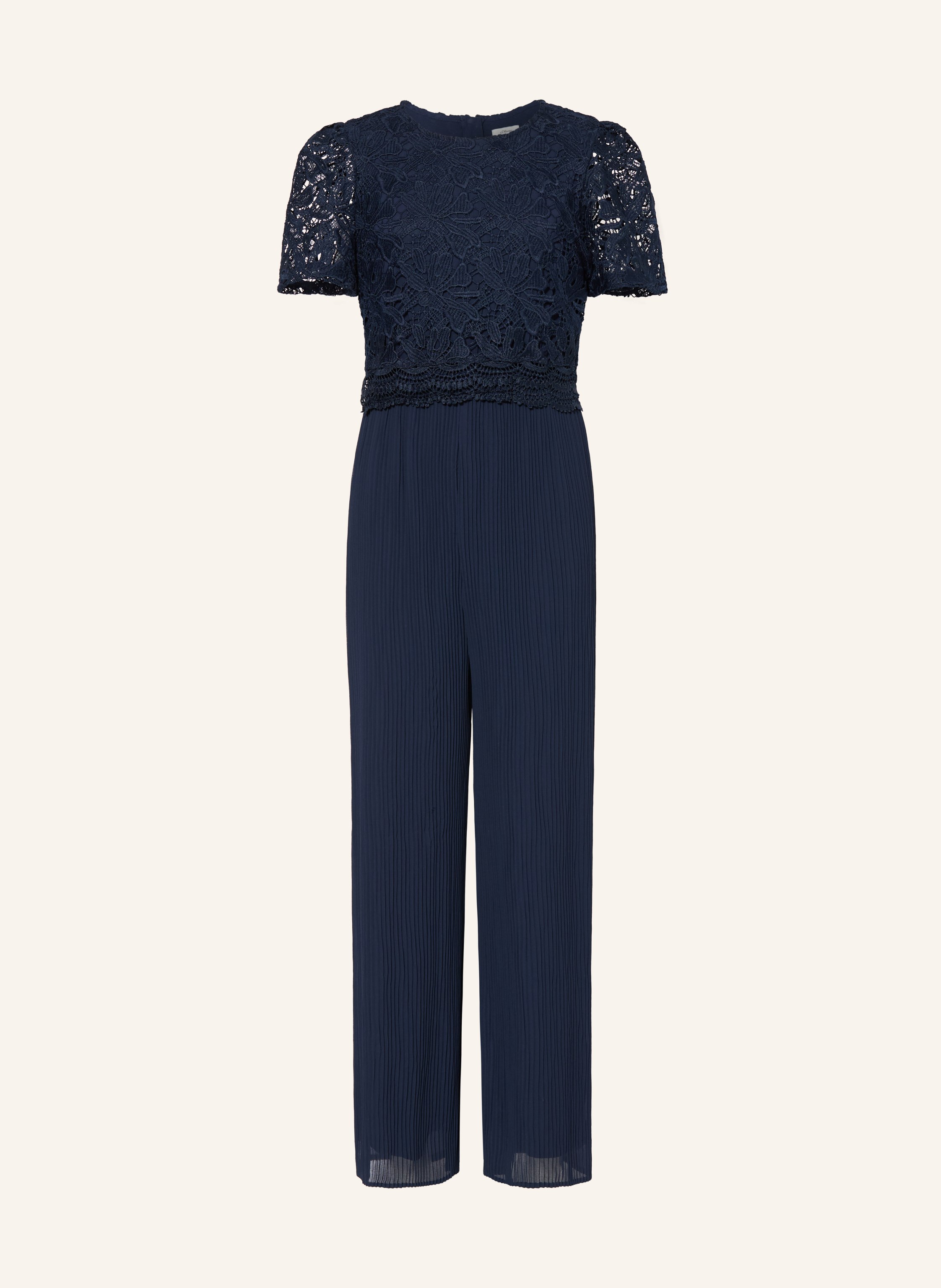 s.Oliver RED Jumpsuit mit Spitze und Plissees