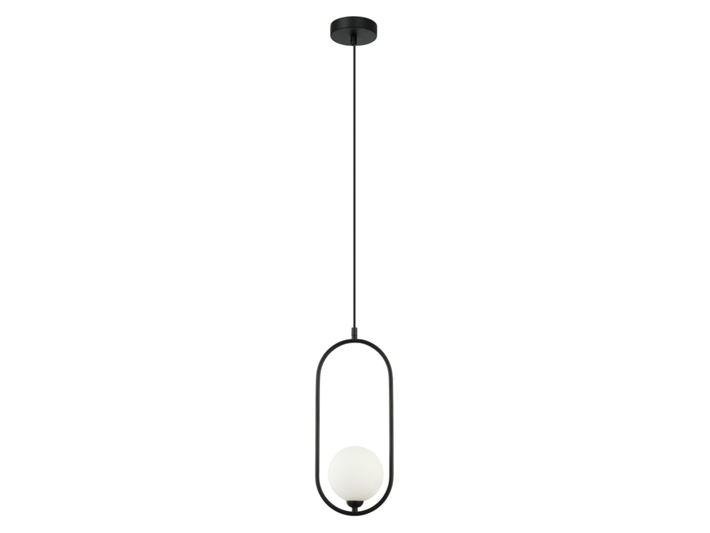Lampa wisząca Lupus stalowa czarna