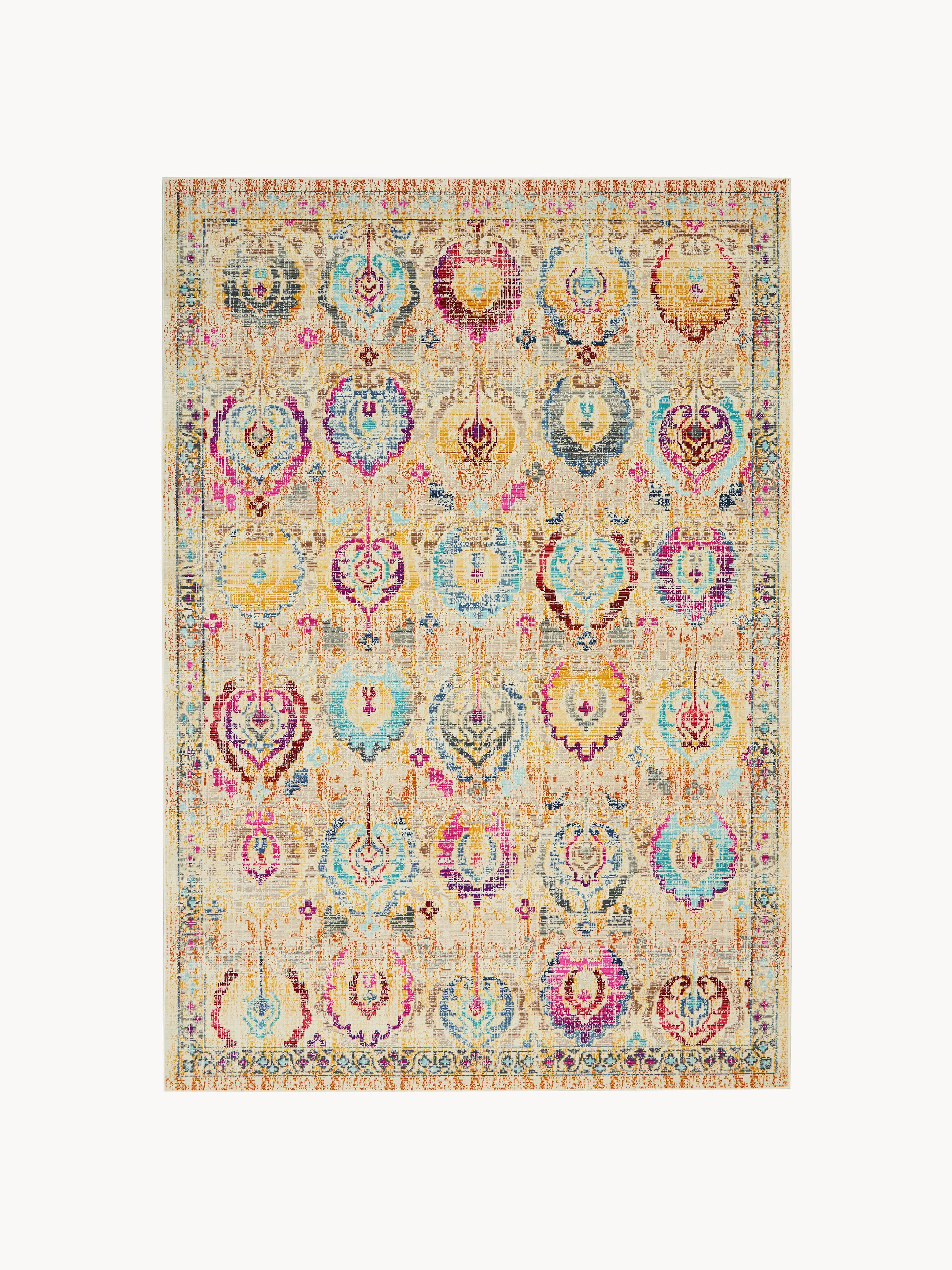 Niederflor-Teppich Kashan mit Ornamenten