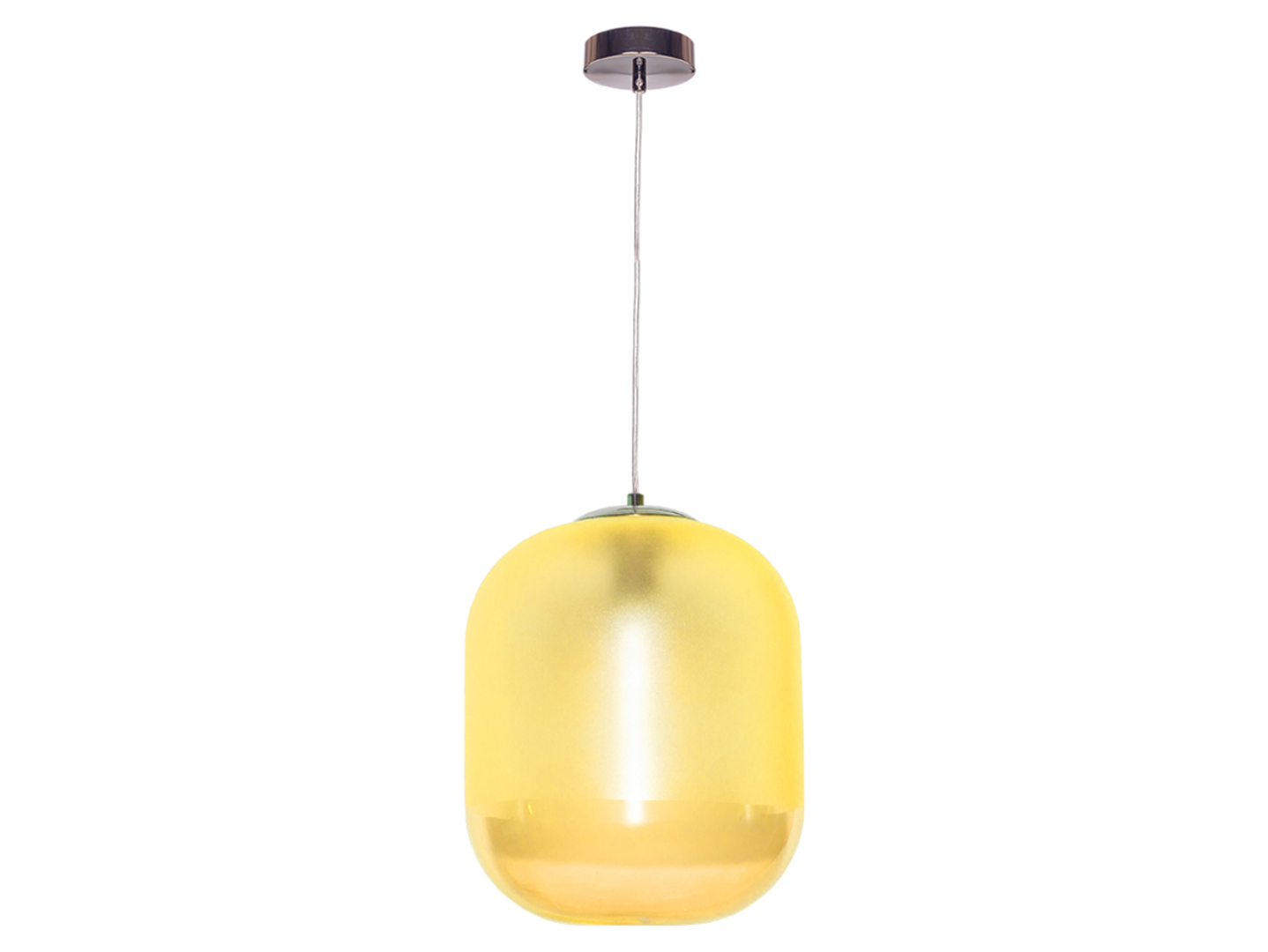 Lampa wisząca Drops metalowa zółta