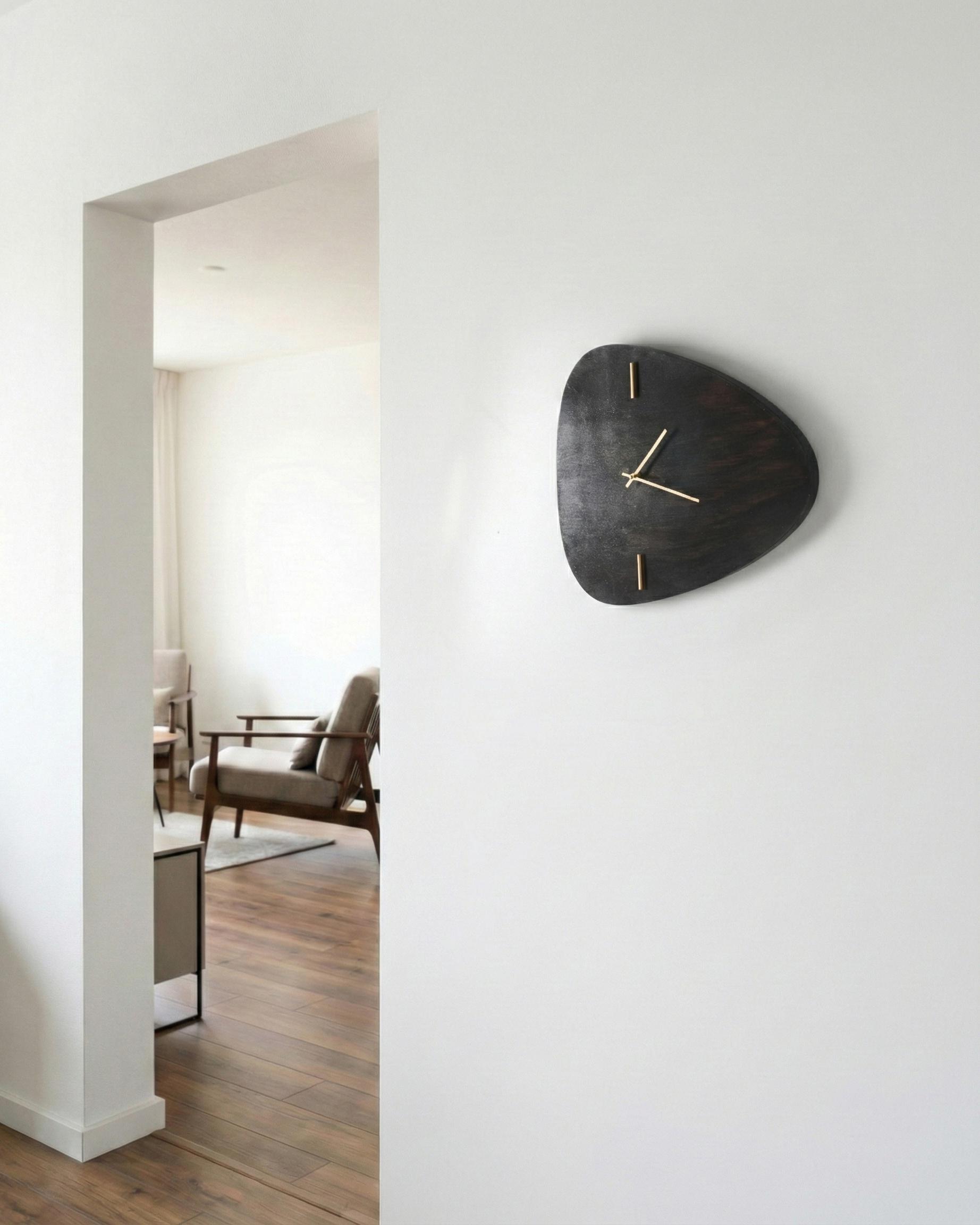 Wall Clock LOKTAK 56 cm Dark Brown